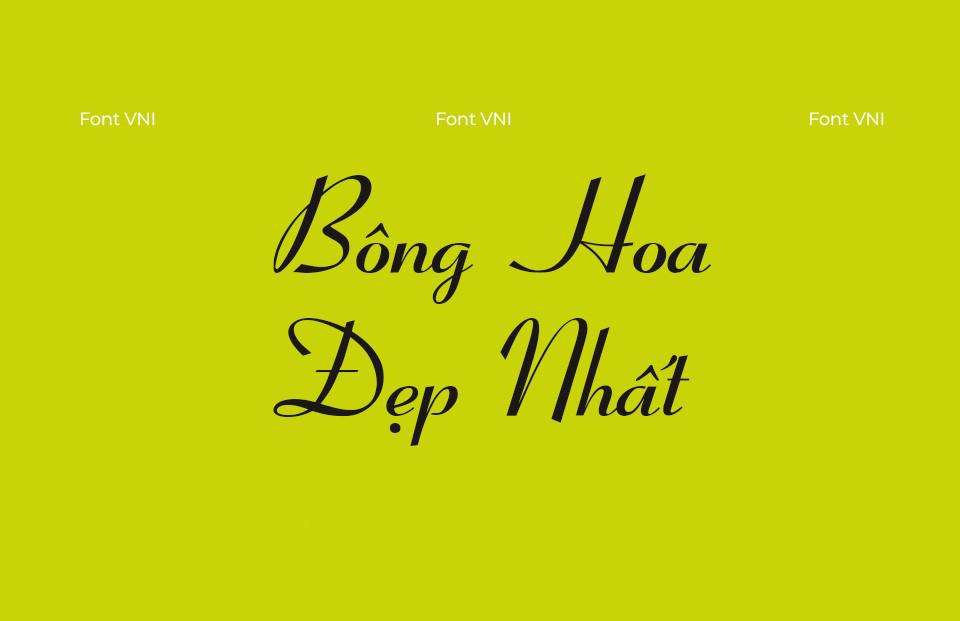 Font Việt hoá VNI Coronet