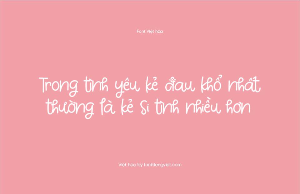 Font Việt hóa White Pinky 