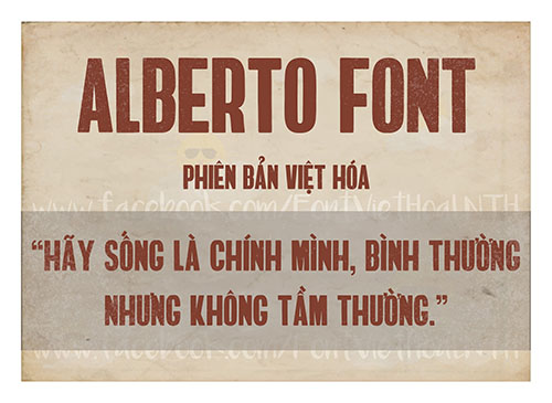 Font việt hóa Alberto Regular