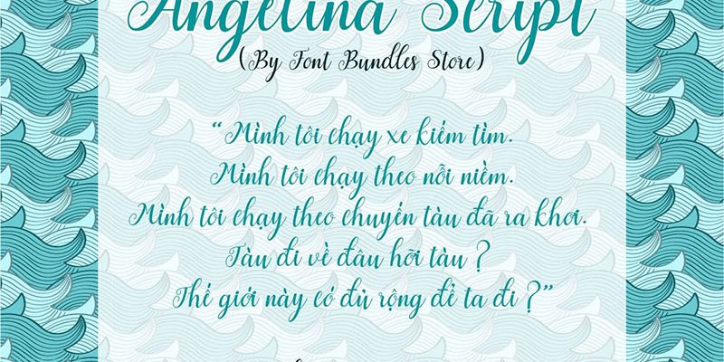 Font việt hóa Angelina Script