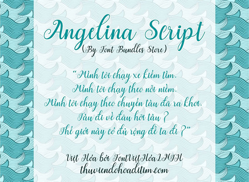 Font việt hóa Angelina Script