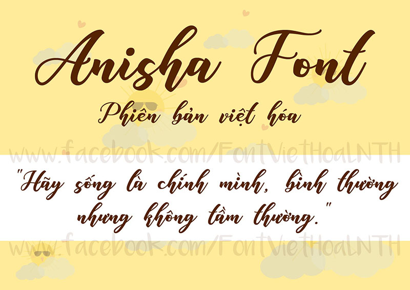 Font việt hóa Anisha