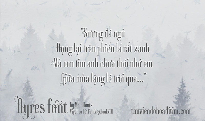 Font việt hóa Ayres