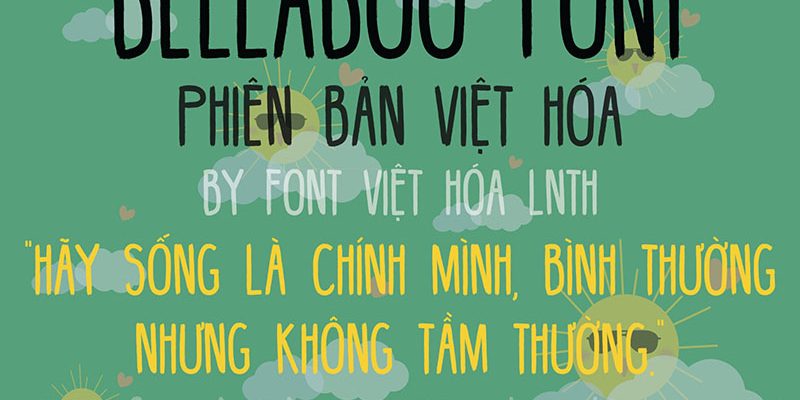 Font việt hóa Bellaboo