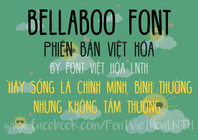 Font việt hóa Bellaboo