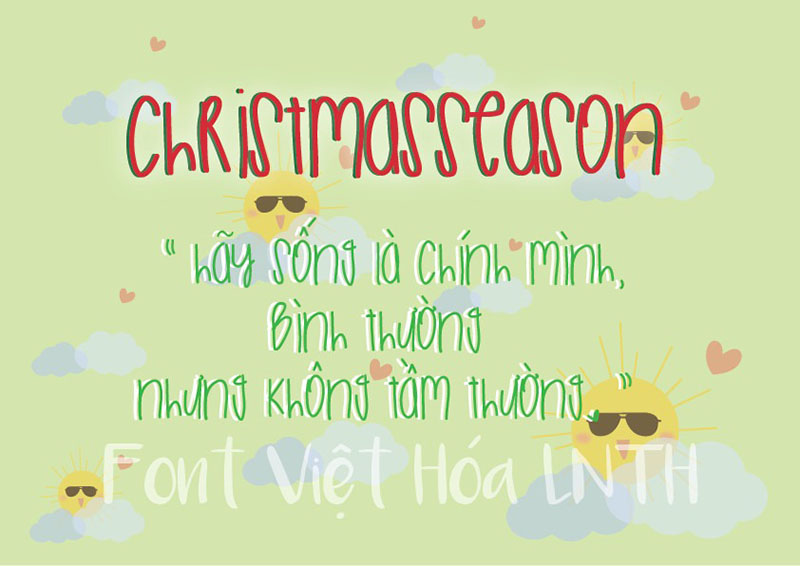 Font việt hóa Christmas Season