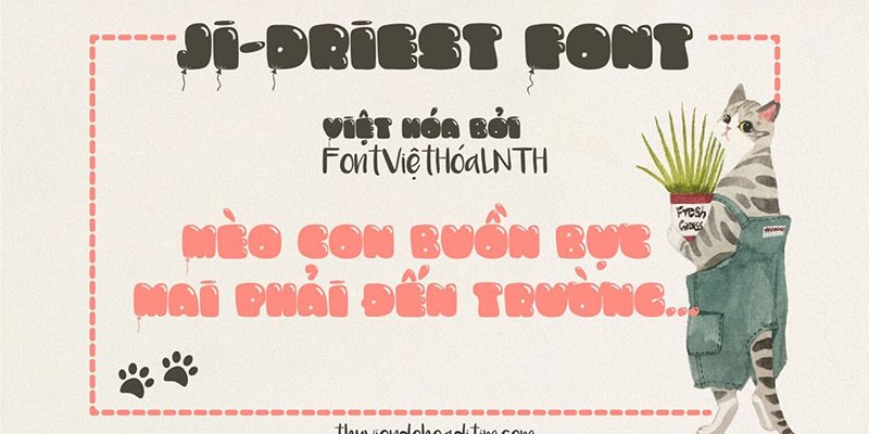 Font việt hóa Driest