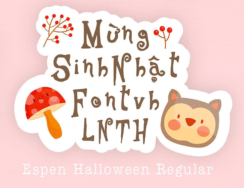 Font việt hóa Espen Halloween