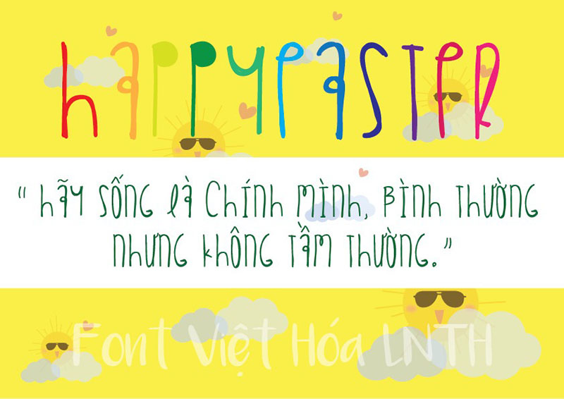 Font việt hóa Happy Easter