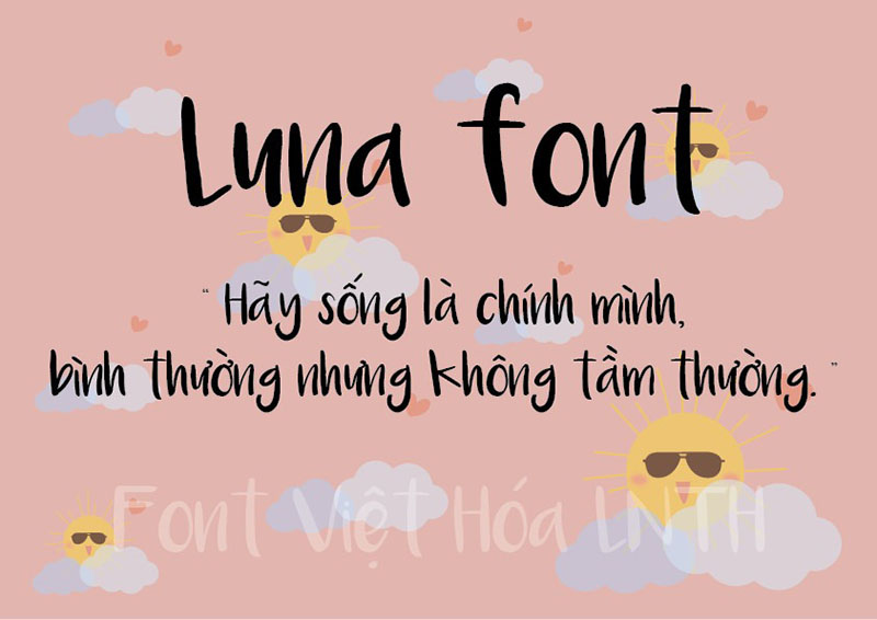 Font việt hóa Luna