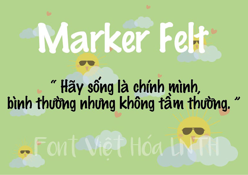 Font việt hóa Marker Felt