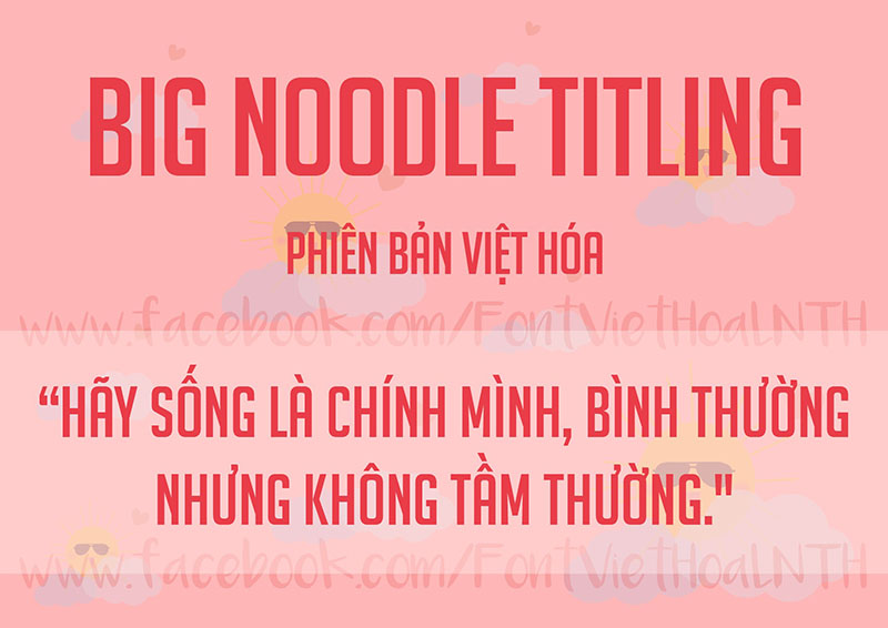 Font việt hóa Big Noodle Titling