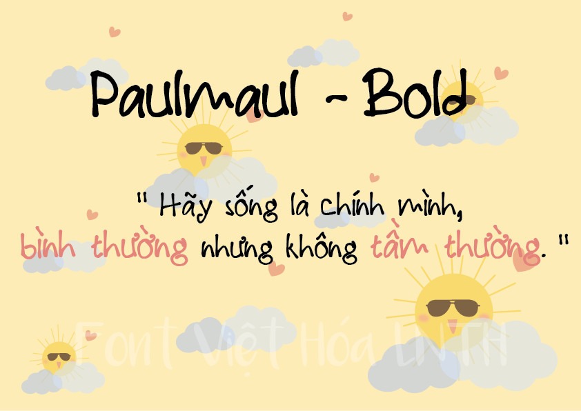 Font việt hóa Paul Maul