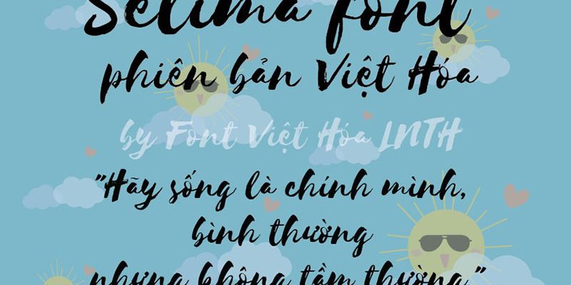 Font việt hóa Selima