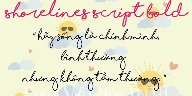 Font việt hóa Shorelines Script Bold