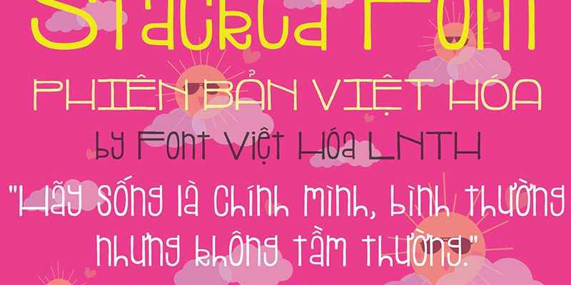 Font việt hóa Stacked