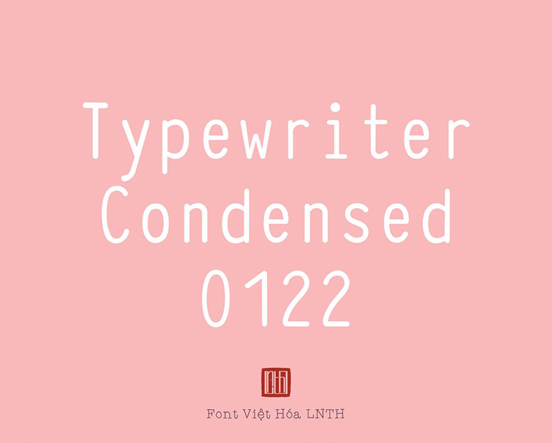 Font việt hóa Typewcond