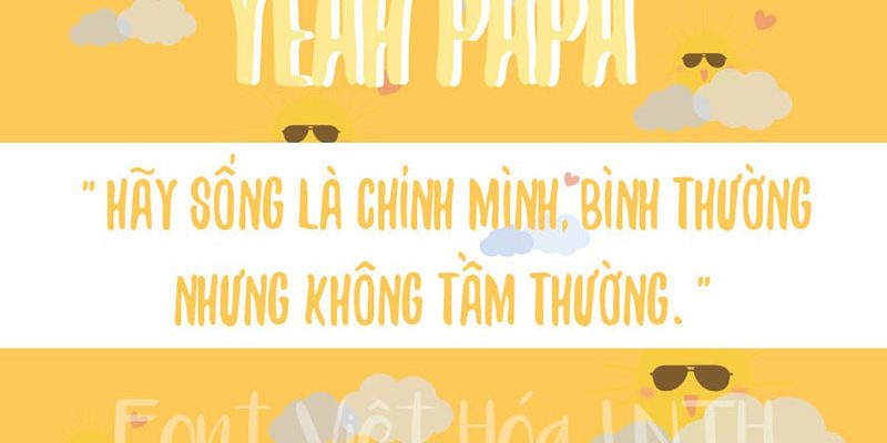 Font việt hóa Yeah Papa