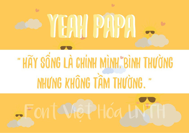 Font việt hóa Yeah Papa