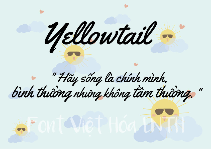 Font việt hóa Yellowtail